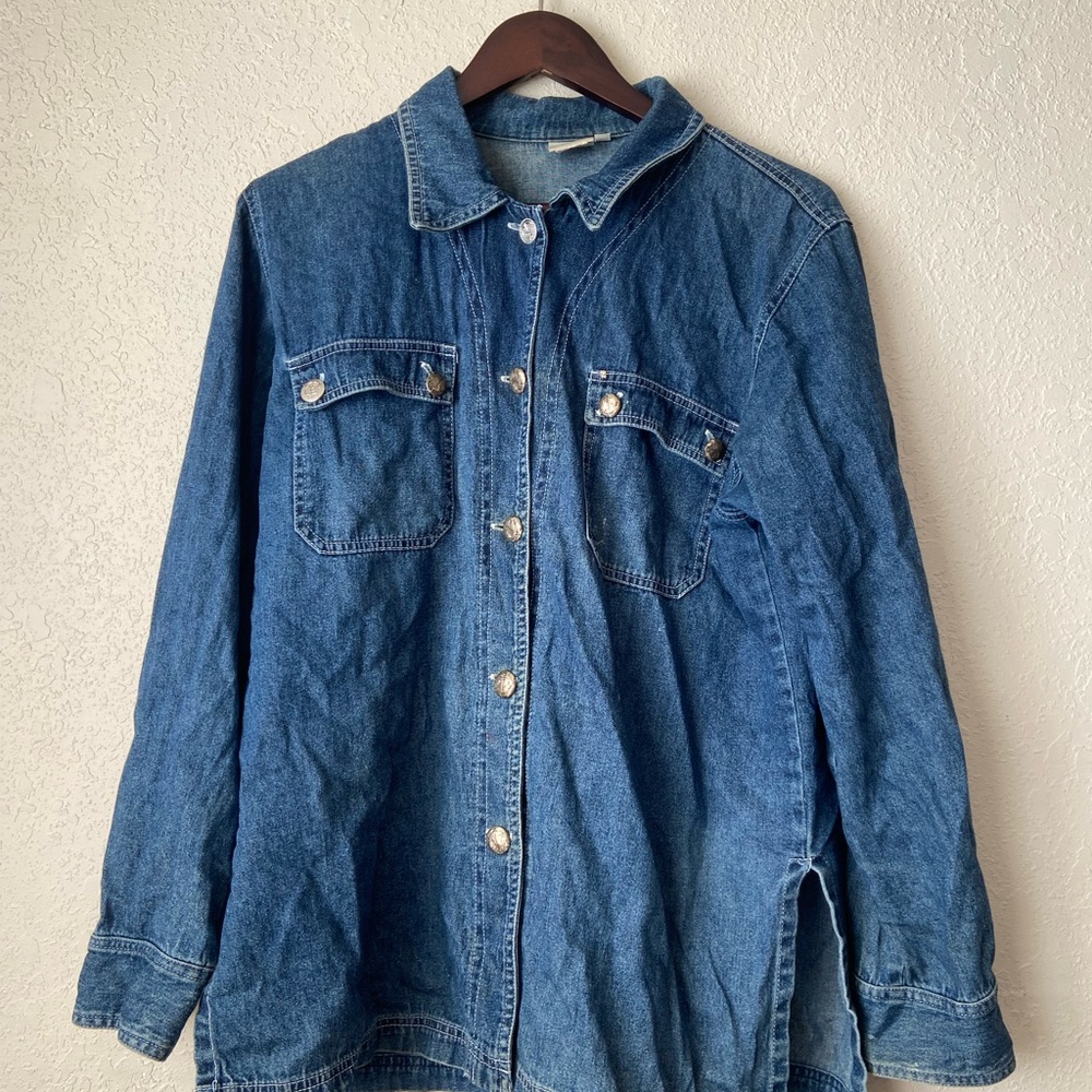 Denim Button-Up Shirt